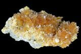 Amber-Yellow Calcite Crystal Cluster - Highly Fluorescent! #177297-1